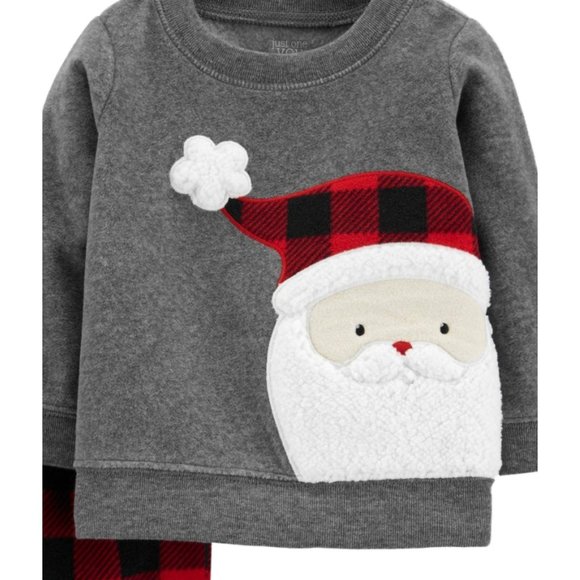 NWY Carter's Baby Boy Santa's Xmas Flannel Set - Picture 3 of 3